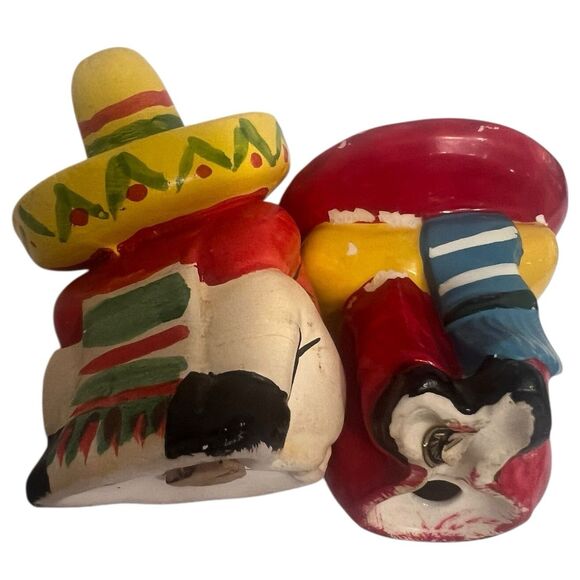 1970s Sombrero Salt & Pepper Shakers | Victoria Japan + Texas Made Set - Picture 9 of 12